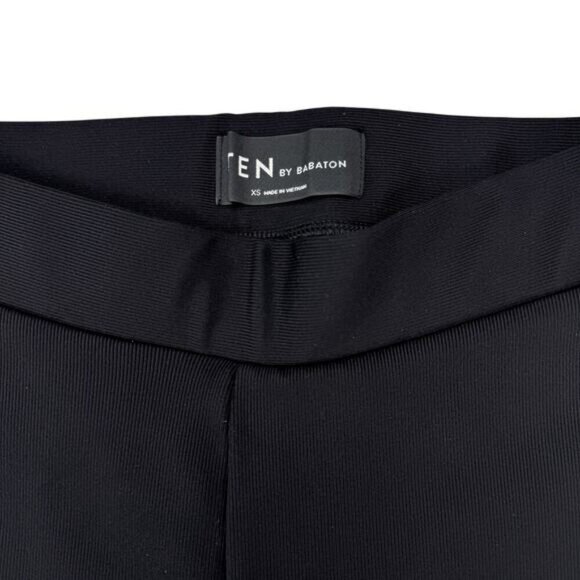 NWT TEN BY BABATON Aritzia Scene High-Waisted Ribbed Leggings Sz XS Black - Picture 6 of 8